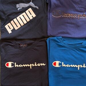 Champion Kids Short Sleeve Tees - Navy, Royal Blue, Purple